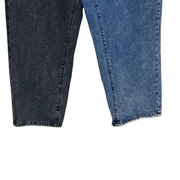 Shein curve spliced blue and black jeans size 1XL - Picture 4 of 14